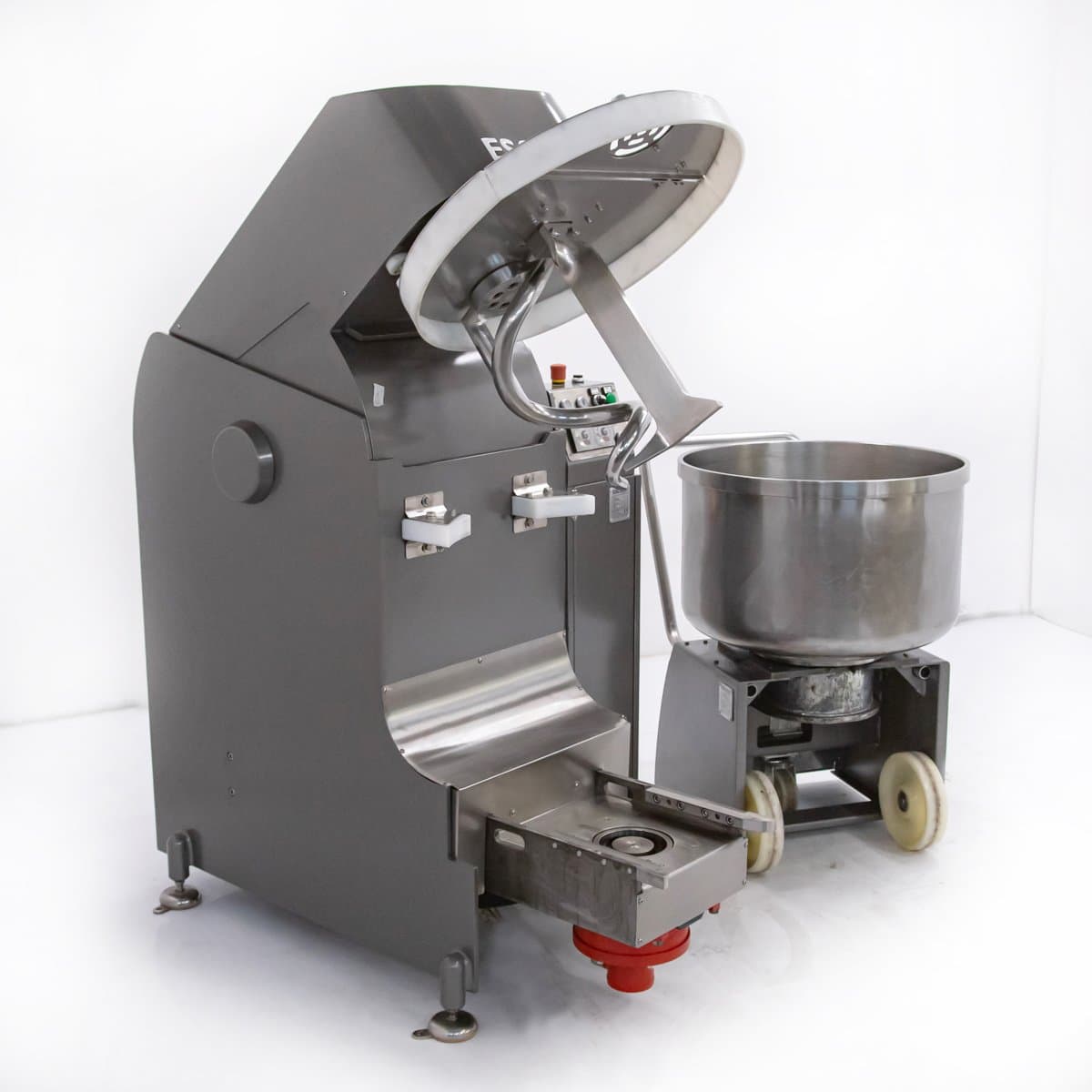 Тестомес спиральный Escher MR 80 с подкатной дежой арт. УТ-00088977 (Восстановленное 1 шт)