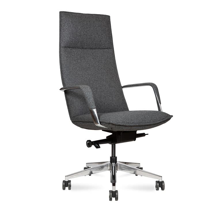 Кресло офисное Norden Parker HD-2216H-1 Fabric (серый войлок/алюминиевая база)