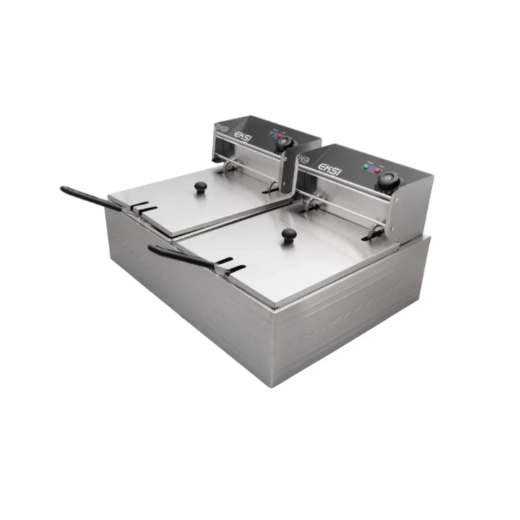 Фритюрница EKSI 6+6L Electric Fryer
