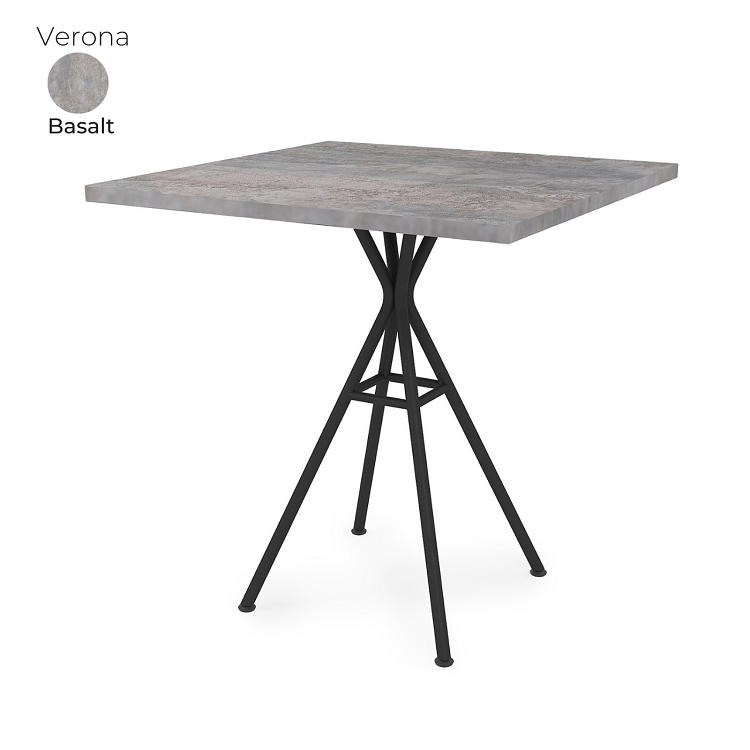Стол обеденный квадратный Алсав 21Verona.007.K Basalt