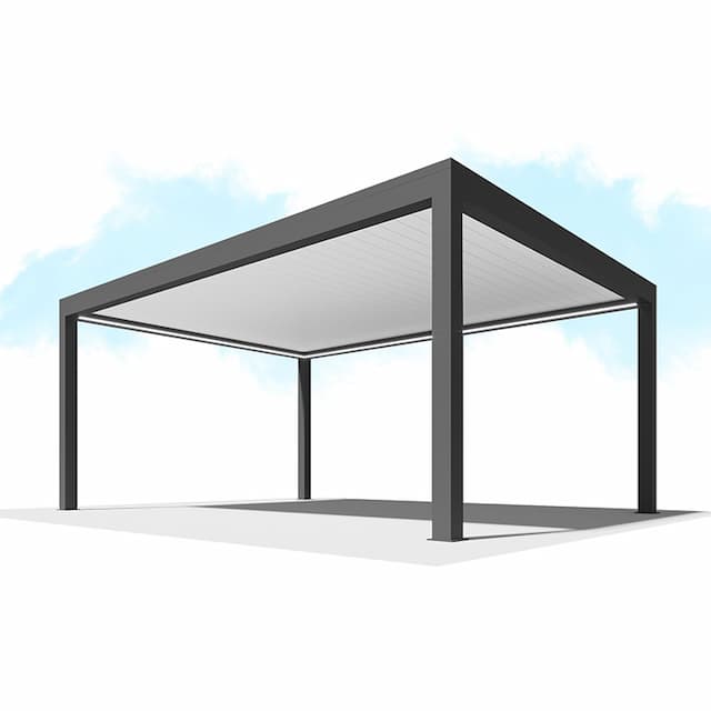 Пергола Сити-Форм Pergola В500-25П Bioclimatic с поворотными ламелями ЛАМЕЛЬ 250 X 53 (3,5х4,0) 1 модуль