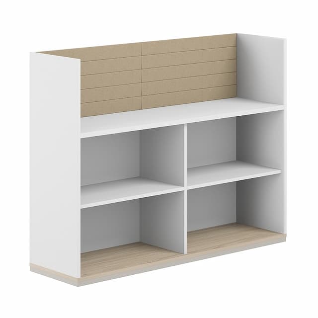 Стеллаж-комбо 1438 односторонний Norden Allegro AG.252.300.662.BG с экраном тканевым высоким