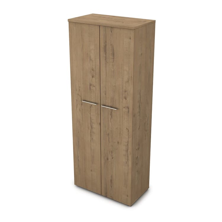 Шкаф для одежды АЛСАВ Gloss line 9НШ.013.1 teakwood/металл глянец