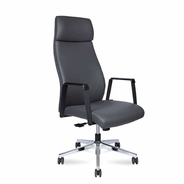 Кресло офисное Norden Arco H5017 grey (серая экокожа)