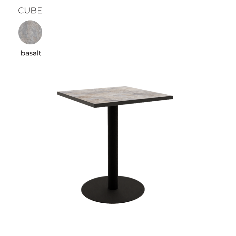 Стол обеденный квадратный Алсав 21CUBE.006 Basalt