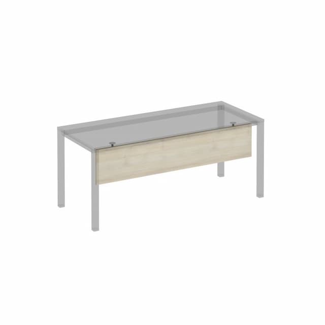 Экран для стола 180 защитный (ДСП) на сером металлокаркасе Юнитекс Комфорт КФ К.С 815 ДШ дуб шамони