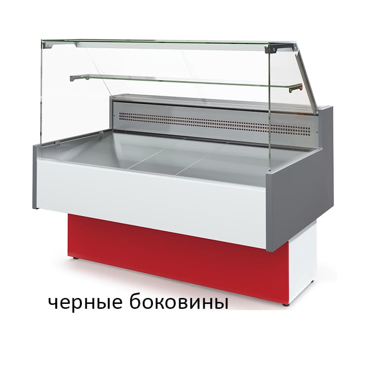 Витрина холодильная МХМ ТАИР ВХСн-1.2 Cube (черные боковины)