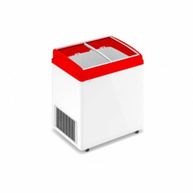 Морозильный ларь с гнутым стеклом Italfrost ЛВН 200 Г (СF 200 C) (красный)