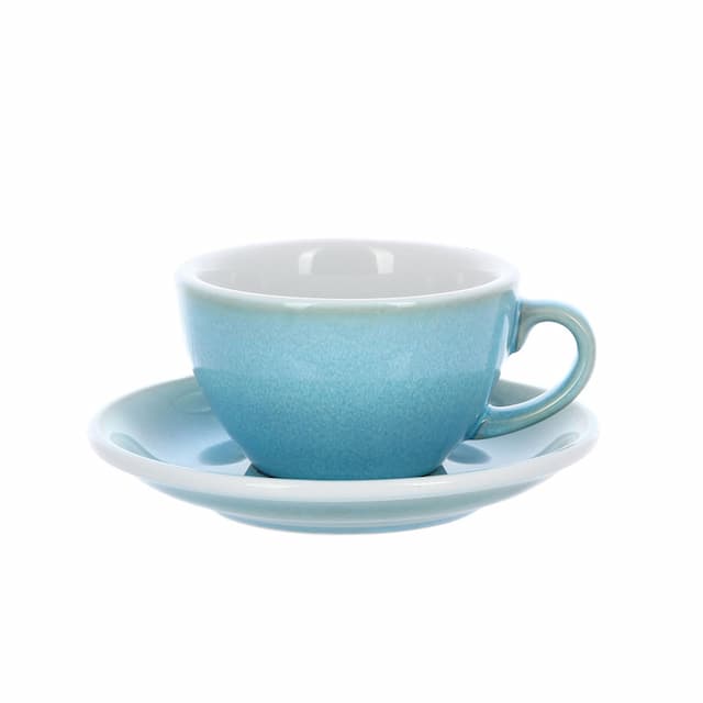 Кофейная пара Loveramics (Лаврамикс) Egg, 300ml, светло-голубая