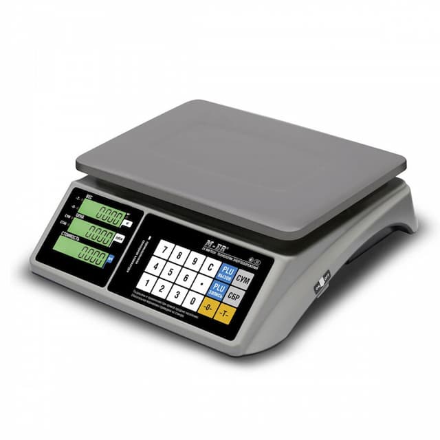 Торговые настольные весы MERTECH M-ER 328 AC-32.5 "TOUCH-M" LCD
